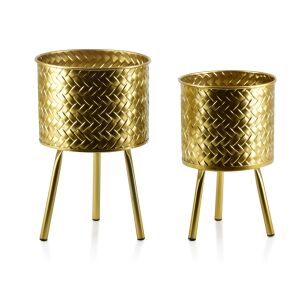 SWEN 2 db virágcserép készlet L:20xh32cm,M:18xh28cm