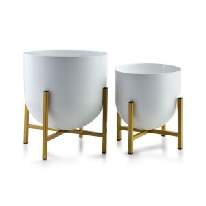 SWEN WHITE&amp;GOLD 2 darabos készlet24xh26cm/18.5xh21cm-es burkolat