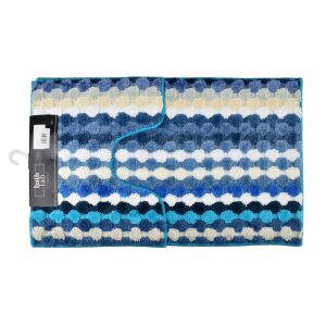 ZAC 2 darabos szőnyeg szett 50x90cm/50x40cm csíkos türkizkék