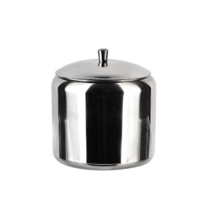 Basic Kitchen rozsdamentes acél cukor tartó 8x7,3x7,3 cm