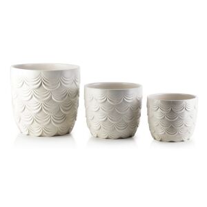 NEVA 3 db-os virágcserép készlet XL20xh20cm L16xh15cm M13xh12cm L16xh15cm M13xh12cm