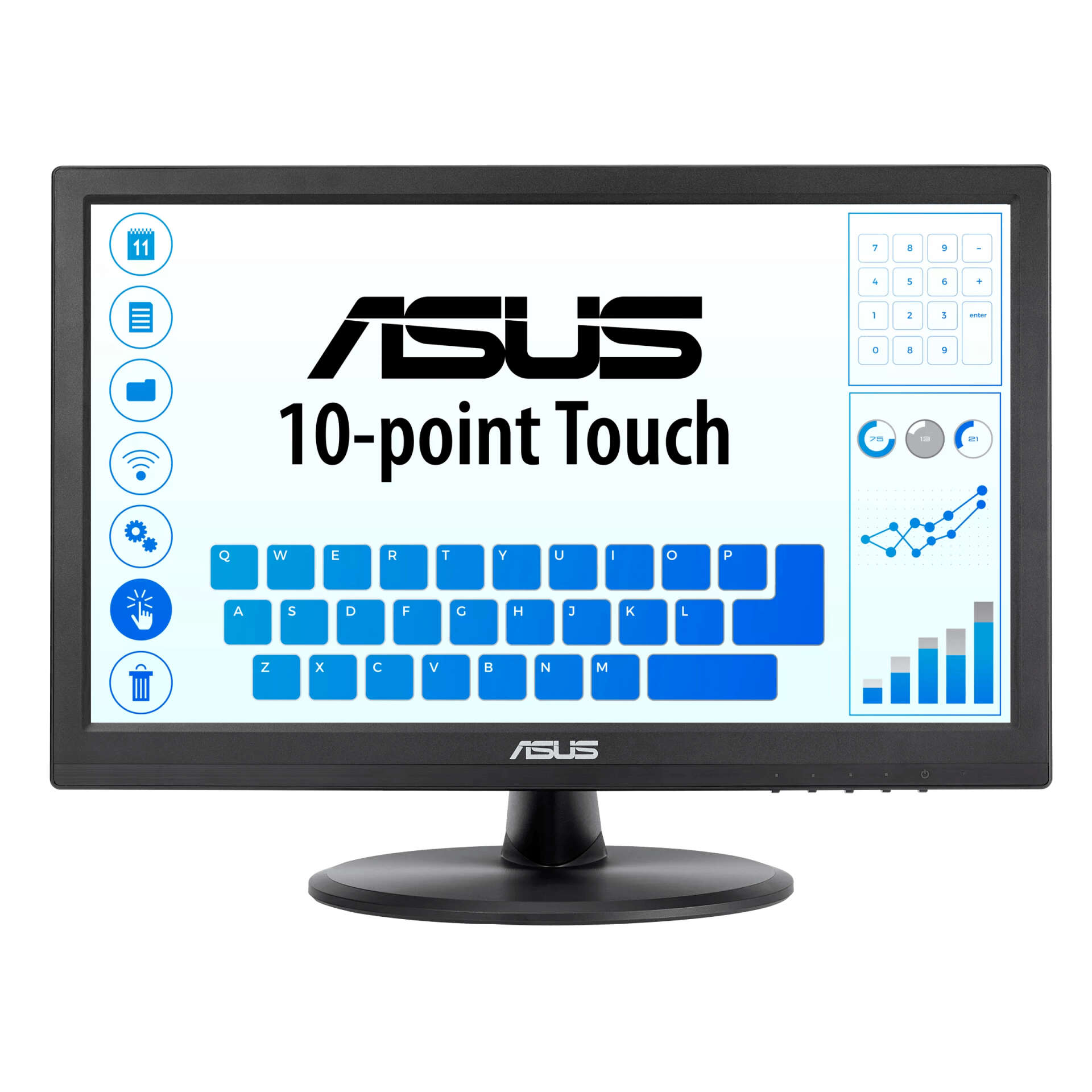 Asus vt168hr led monitor 15,6" tn, 1366x768, hdmi, d-sub, touch