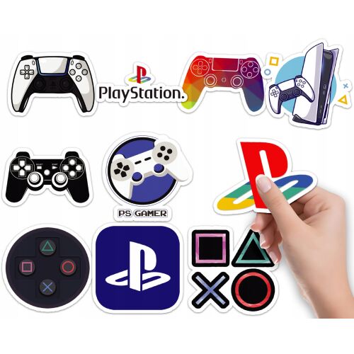 PlayStation kontroller és konzol matrica csomag notebookok testreszabásához - Matrica, mágnes