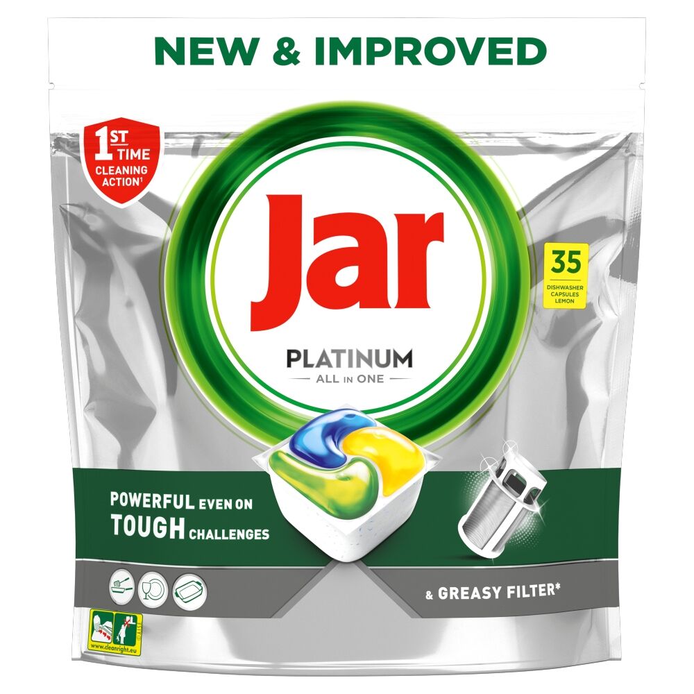 E-shop Kapsule do umývačky riadu Jar Platinum All In One Lemon 35ks
