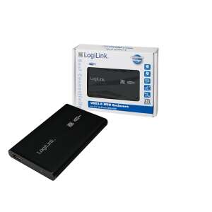 Mbr logilink ua0041b 2,5" sata hdd usb2.0 externé hliníkové puzdro - čierne