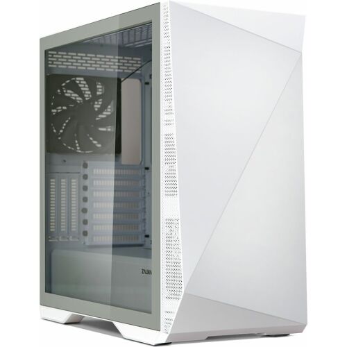 Zalman Z9 Iceberg Бяла ATX Mid Tower PC кутия, изглед под ъгъл