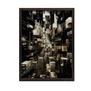 FRAME FALI PLAKÁT ARANY LABIRINTUS ARANY KERET 40x50 CM 127620594 - Falikép