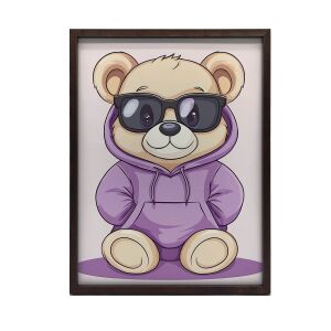 KERET FALI PLAKÁTMACVE LILA KAPCSINÁBAN 30X40 CM 127622598 - Lakberendezés