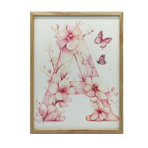 FALI PLAKÁT ARANY ALUMÍNIUM KERETBEN, TAVASZI VIRÁGOK 50x70 CM 127625713 - Falikép