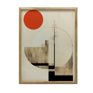 KERET FALI PLAKÁT A MINIMALIZMUS HARMÓNIÁJA 30x40 CM FEKETE 127634141 - Lakberendezés