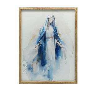 Błogosławiona Maryja, 50x70 cm, rama aluminiowa czarna, papier matowy 230 gsm 127636039 - Falikép