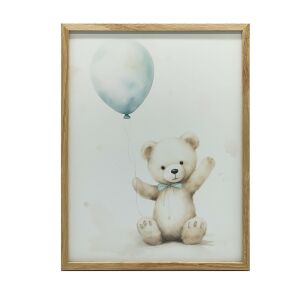 KERET FALI PLAKÁT MEDVE KÉK LÉGI MEDVE 50x70 CM 127638672 - Falikép