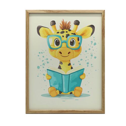 ALUMÍNIUM KERETES FALI PLAKÁT MERRY ZSIRÁF 40x50 CM 127640595