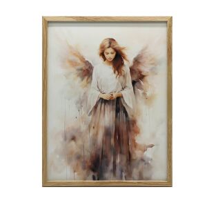 KERET FALI PLAKÁT ANGELS ELEGANCE FEKETE ALUMÍNIUM 50x70 CM 127645783 - Falikép