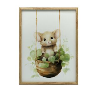 FALI PLAKÁTEGÉR HINTÁN ARANY KERETTEL 50x70 CM MATT 127646302 - Falikép