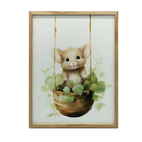 FALI PLAKÁTEGÉR HINTÁN ARANY KERETTEL 50x70 CM MATT