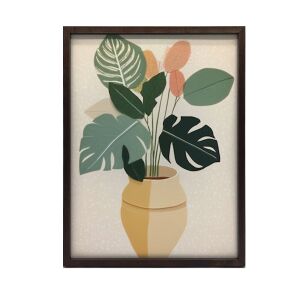 PLAKÁT FALRA KERETBEN BOHO NÖVÉNY EDÉPBEN 30x40 CM 127652023 - Lakberendezés