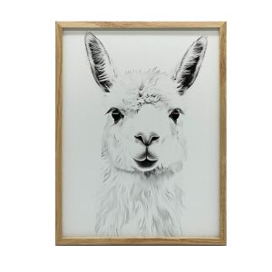 FALI PLAKÁT KERETBEN LAMA FINOM FEKETE KERET 50x70 CM 127651979 - Falikép