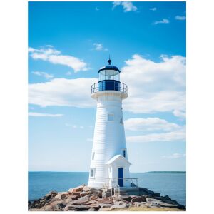 KERET FALI PLAKÁT TENGERI LÁMPA FEKETE ALUMÍNIUM 30x40 127652384 - Lakberendezés