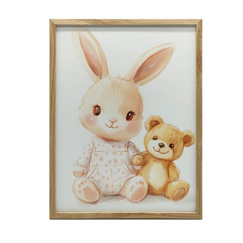 FALI PLAKÁT ARANY ALUMÍNIUM KERETBEN NYUSZI MEDVE 40x50 127655144