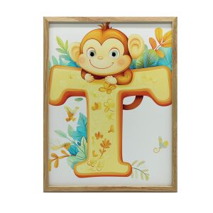 ARANY KERETES PLAKÁT FALRA VIDÁM MAJOM T BETŰVEL 50X70 CM 127656266 - Falikép