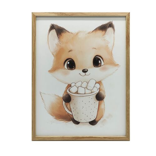 KERET FALI PLAKÁT FOX MELEG CSOKOLÁDÁVAL 30x40 CM 127657125