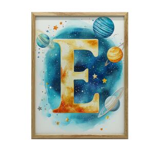 FALI PLAKÁT KOZMIKUS E BETŰ GYERMEKSZOBÁBA 50x70 CM 127664204 - Falikép