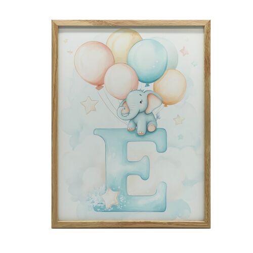 PLAKÁT FALRA ARANY KERETBEN, E LÉFÖG ELEFÁNTTAL 50x70 CM 127664390