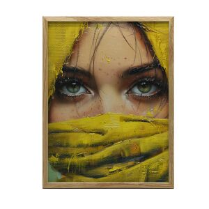 FRAME FALI PLAKÁT MYSTERIOUS EYES GOLD FRAME 50x70 CM 127664944 - Falikép