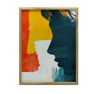 Profil Spokoju, 50x70 cm, rama aluminiowa złota, papier matowy 230 gsm 127669815 - Falikép