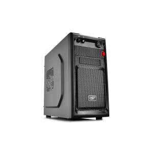 DeepCool DP-MATX-SMTR computer case, black, angled view - DeepCool Computer Case