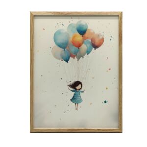 Unosząca się w Marzeniach, 30x40 cm, rama aluminiowa czarna, papier matowy 230 gsm 127681697 - Lakberendezés