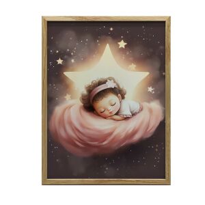 GOLDEN SENA FALI PLAKÁT ALUMÍNIUM KERETBŐL DREAM LAND 40x50 127683618 - Babaszoba dekoráció