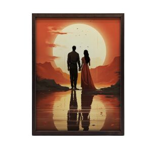 KERET FALI PLAKÁT EGY PILLANAT KÉTRE 30x40 CM FEKETE 127687916 - Lakberendezés