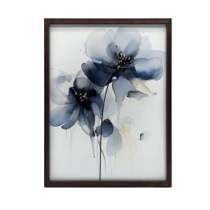 KERET FALI PLAKÁT NAVY BLUE ELEGANCE Akvarell színben 30x40 CM 127696579 - Lakberendezés