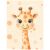 KERET FALI PLAKÁT ZSIRÁF PÖTTES 50X70 CM MATT 127700844