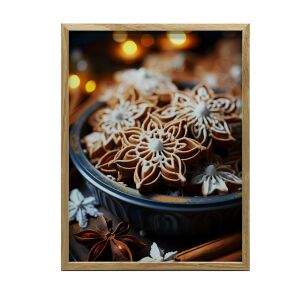 ALUMÍNIUM KERETES FALI PLAKÁT KARÁCSONYI GINGERBREAKS 30x40 CM 127716641 - Prezentációs eszköz