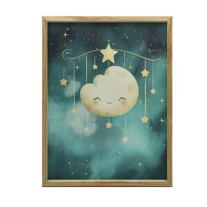 ARANYKERETES FALI PLAKÁT ALVÁSFELHŐ 40x50 CM MATTE 127718048 - Babaszoba dekoráció