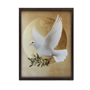 VÁSZONFESTMÉNY A SZENTLÉLEK FALJELÉRE 50x70 CM ARANY KERET 135893776 - Falikép