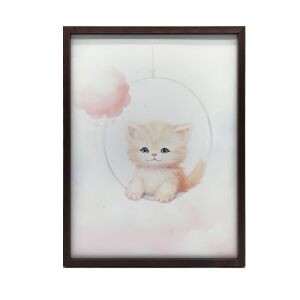 KERET FALI PLAKÁT ÖRÖM MACSKA HINTÁN 50x70 CM 135870169 - Falikép