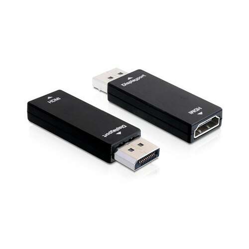 Adaptor DeLOCK DisplayPort la HDMI, negru
