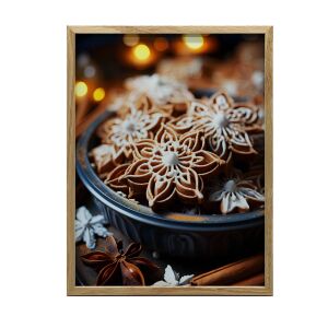 ALUMÍNIUM KERETES FALI PLAKÁT KARÁCSONYI GINGERBREAKS 40x50 CM 127742117 - Prezentációs eszköz