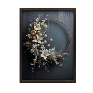 KERET FALI PLAKÁT VARÁZSLATOS KARÁCSONYI KOszorú 30x40 127742490 - Lakberendezés