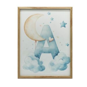 KERET FALI PLAKÁT A BETŰ FELHŐBEN 30x40 CM FEKETE KERET 127745063 - Babaszoba dekoráció