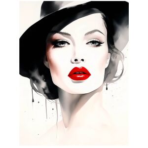 ALUMÍNIUM KERETES FALI PLAKÁT A GYENGYSÉG PORTRÉJA 40x50 CM 127753605 - Falikép