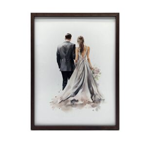 FEKETE KERETES FALI PLAKÁT SZERELEM FELÉ 30x40 cm 127754490 - Lakberendezés