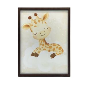 KERET FALI PLAKÁT ÁLMAI ZSIRÁF MATTE 30X40 CM FEKETE KERET 127761065 - Lakberendezés