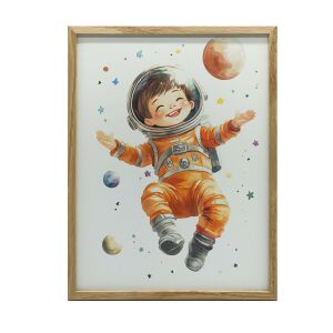 ALUMÍNIUM KERETES FALI PLAKÁT SPACEMAN 40x50 CM MATT 127761369 - Babaszoba dekoráció