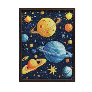 KERET FALI PLAKÁT COSMIC HARMONY BLACK 30X40 CM 127763872 - Lakberendezés