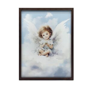 FEKETE KERETES FALI PLAKÁT CHARMING ANGEL 30x40 CM 127773098 - Lakberendezés